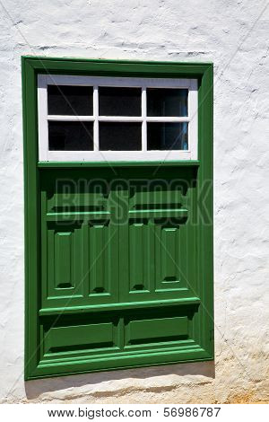 Lanzarote Abstract     Green In The White Spain