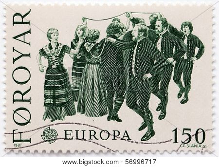 Faroese Dancers Stamp