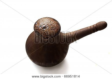 Turkish Coffee Pot (jezve) Isolated On White Background