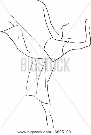 Silhouette of dancer