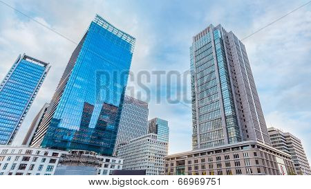 Marunouchi Business District in Tokyo Japan