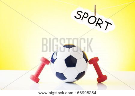 symbol of healthy physical activity isolated on white
