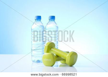 symbol of healthy physical activity isolated on white