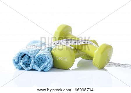 symbol of healthy physical activity isolated on white