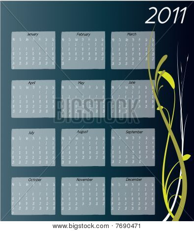Portrait Layout 2011 Calendar