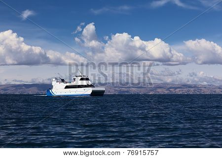Passenger Ferry on Lake Titicaca, Bolivia