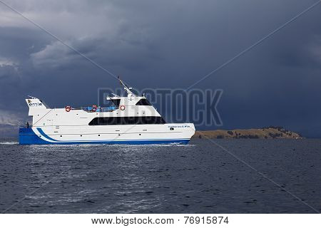 Passenger Ferry on Lake Titicaca, Bolivia