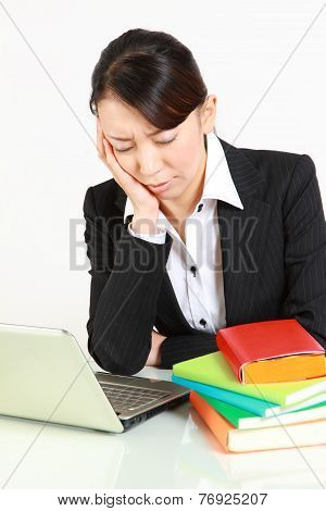 depressed businesswoman