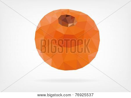 Low Poly Lulo or Naranjilla fruit
