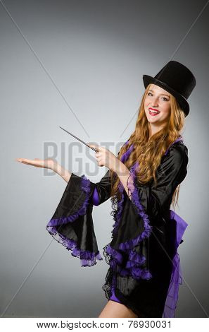 Witch doing her dirty tricks