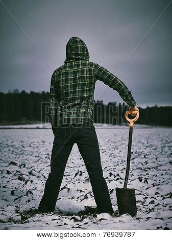 Man And Shovel