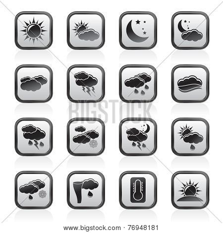 Weather and meteorology icons
