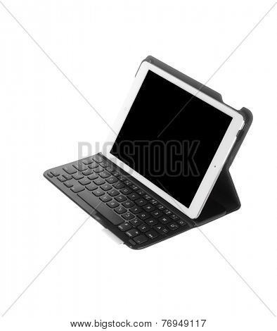 Hayward, CA - November 24, 2014: Apple Computer iPad with magnetic keyboard