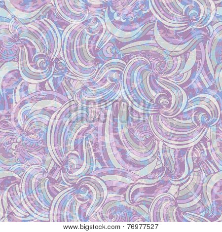 Vector seamless waves pattern