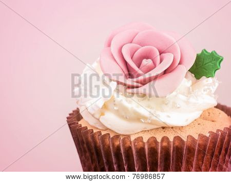Sweet Cupcake Processed In Pink Tone