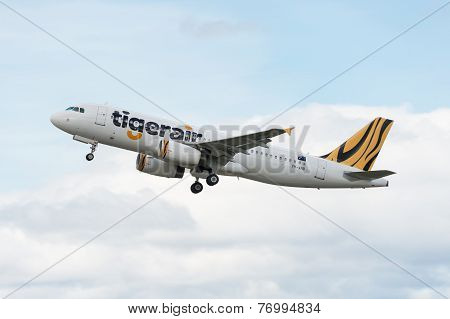 Tigerair Passenger Airliner Taking off