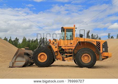 Volvo L150E Wheel Loader At A Sand Pit