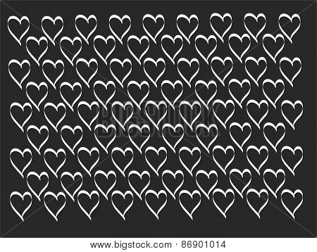 Vintage heart pattern