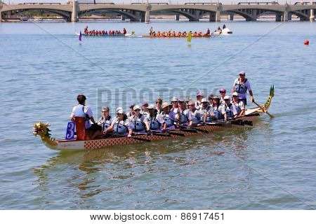Dragon Boat Festival on Tempe Town Lake, Arizona