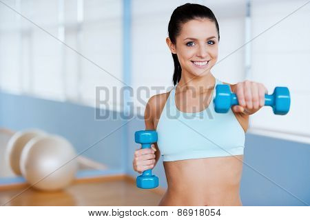 Exercising With Dumbbells.