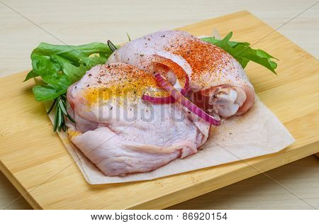Raw Chicken Thights