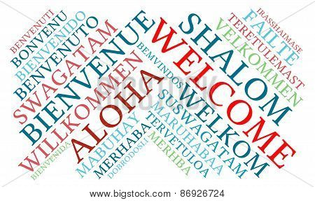 Welcome International Word Cloud