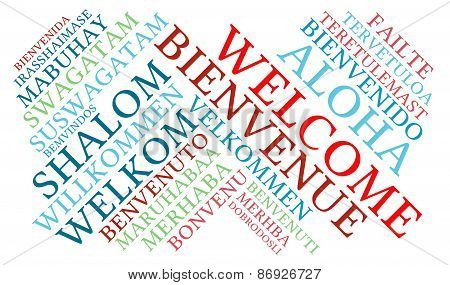 Welcome International Word Cloud