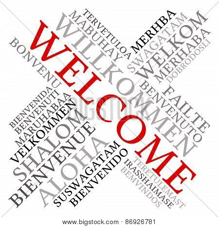 Welcome International Word Cloud