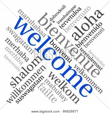 Welcome International Word Cloud