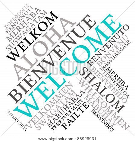 Welcome International Word Cloud