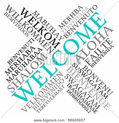 Welcome International Word Cloud