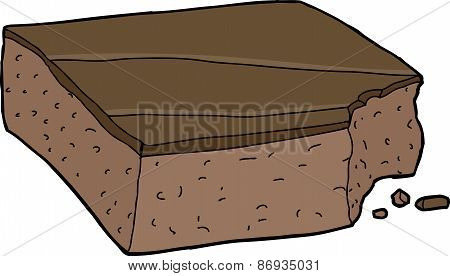 Brownie With Bite Mark