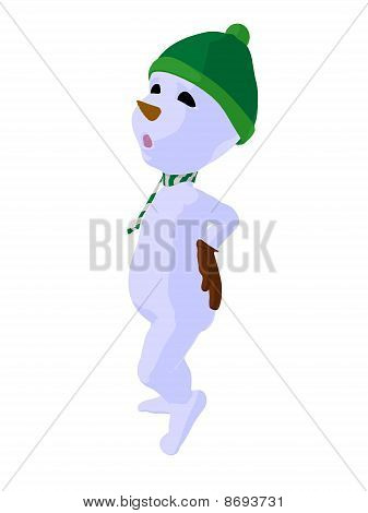 Snowboy Kunst Abbildung silhouette
