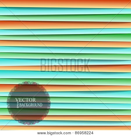 Colored paper lines  background. Eps 10 vector file.