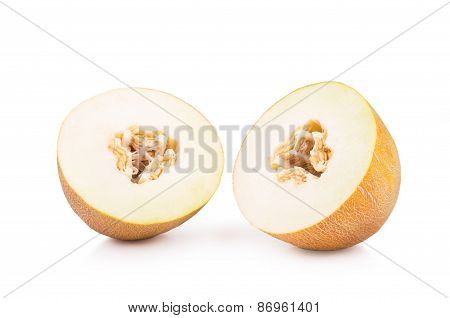 Two Halves Of Ripe Melons