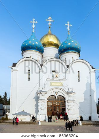 Sergiev Posad, Russia-march, 15, 2012. Monastery In A Sergiev Posad In The Moscow Region. It Was Bui