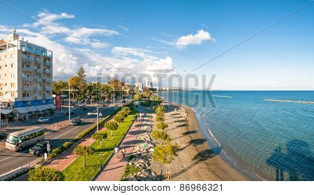 Limassol, Cyprus - May, 11 2014: Panoramic View Of Limassol City.