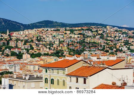 TRIESTE, Italy ,    city view from San Giusto castle