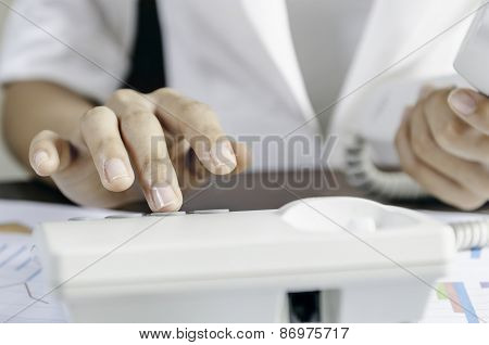 Dialling on a telephone