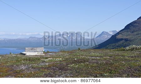 View from the Bjorkliden Arctic Golf Course.