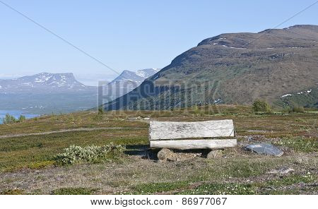 View from the Bjorkliden Arctic Golf Course.