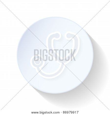Stetoscope Thin Lines Icon