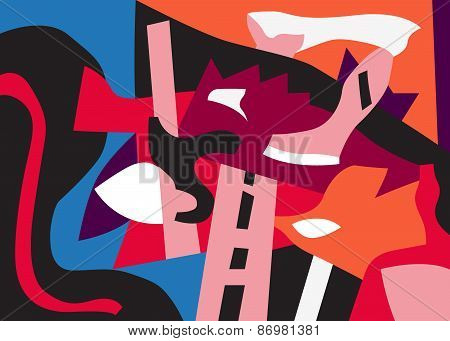 psychology - abstract art background