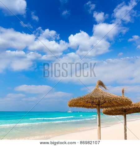 Majorca Es Trenc ses Arenes beach in Campos Balearic islands of Mallorca Spain