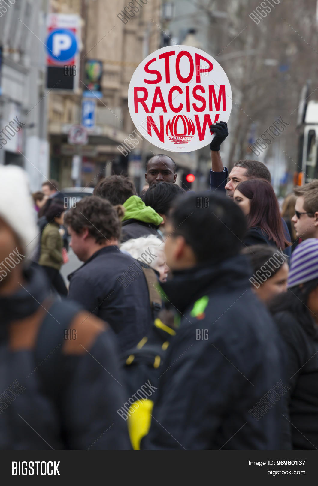 Protesting Against Rasisim Protest Against Racism Image & Photo (Free Trial) | Bigstock