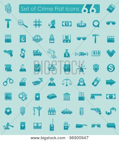 Set of crime icons