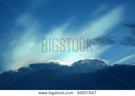 Beautiful Iridescent Colorful Cloud