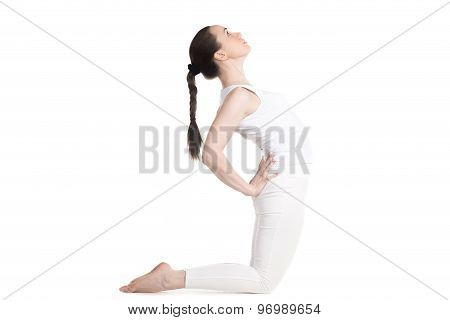 Yogi Female Doing Camel Pose