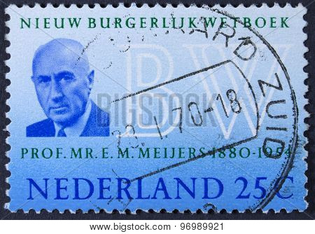 Famous professor on a postage stamp