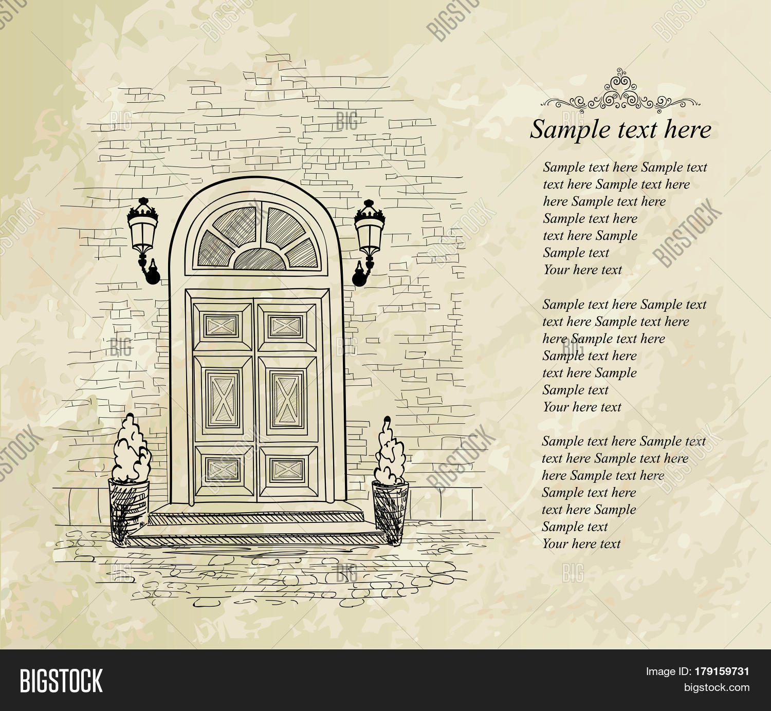 Old Doors Vintage Vector &amp; Photo (Free Trial) | Bigstock